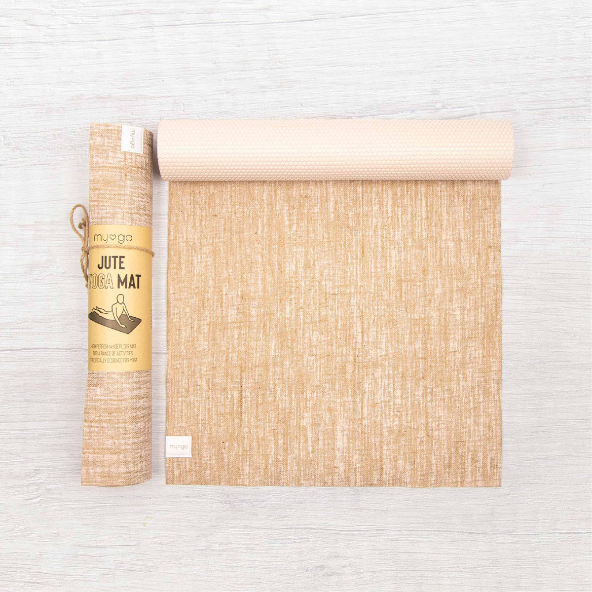 Myga Jute Yoga Mat with Ultra Grip