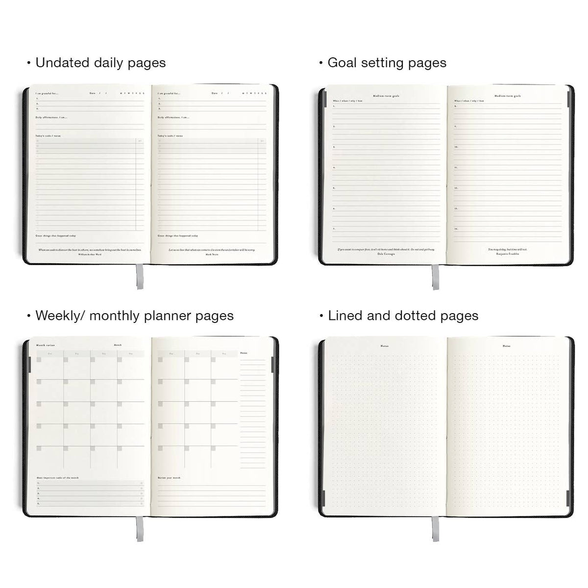 Daily Goal Setter Planner - Tan