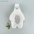 East of India Porcelain Rabbit Trinket Dish - Not sure I have the words
