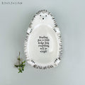 East of India Porcelain Hedgehog Trinket Dish - Sending you a hug