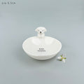 East of India Small Porcelain Dog Trinket Bowl - Little treasures