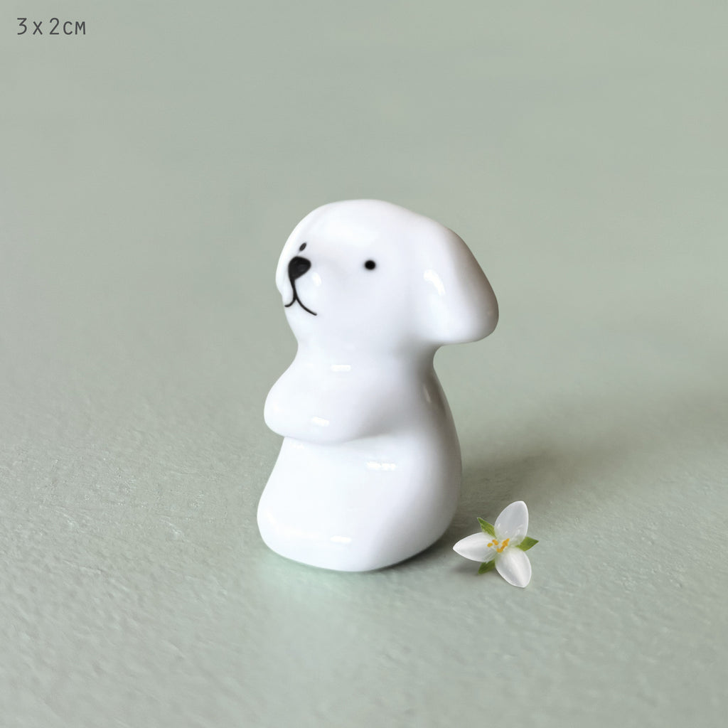 East of India Porcelain Dog Bowl Charm