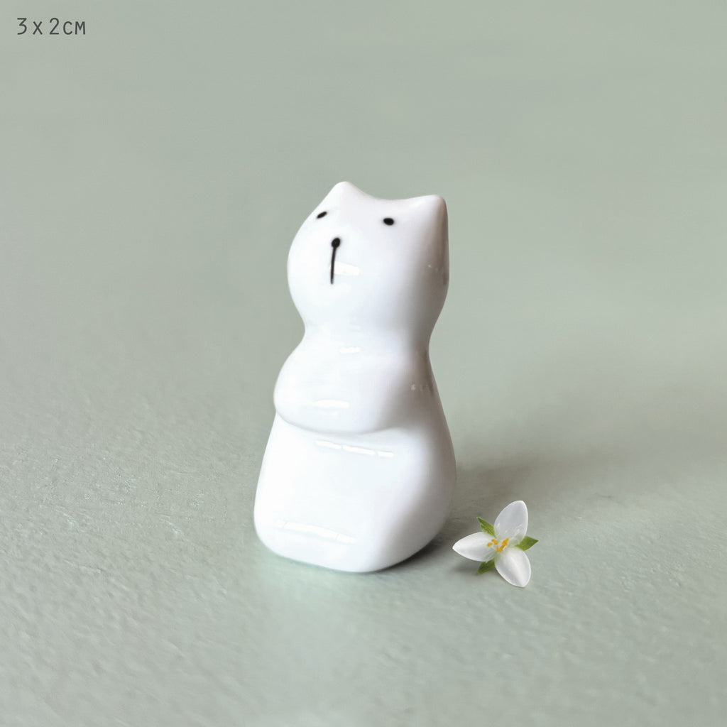 East of India Porcelain Cat Bowl Charm
