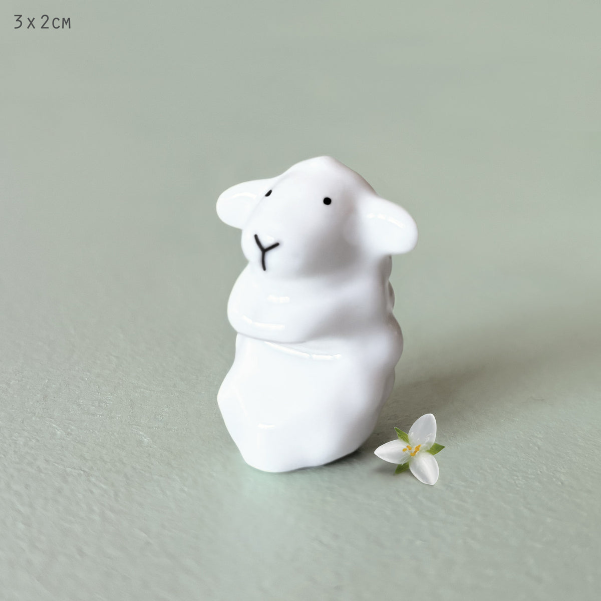 East of India Porcelain Sheep Bowl Charm