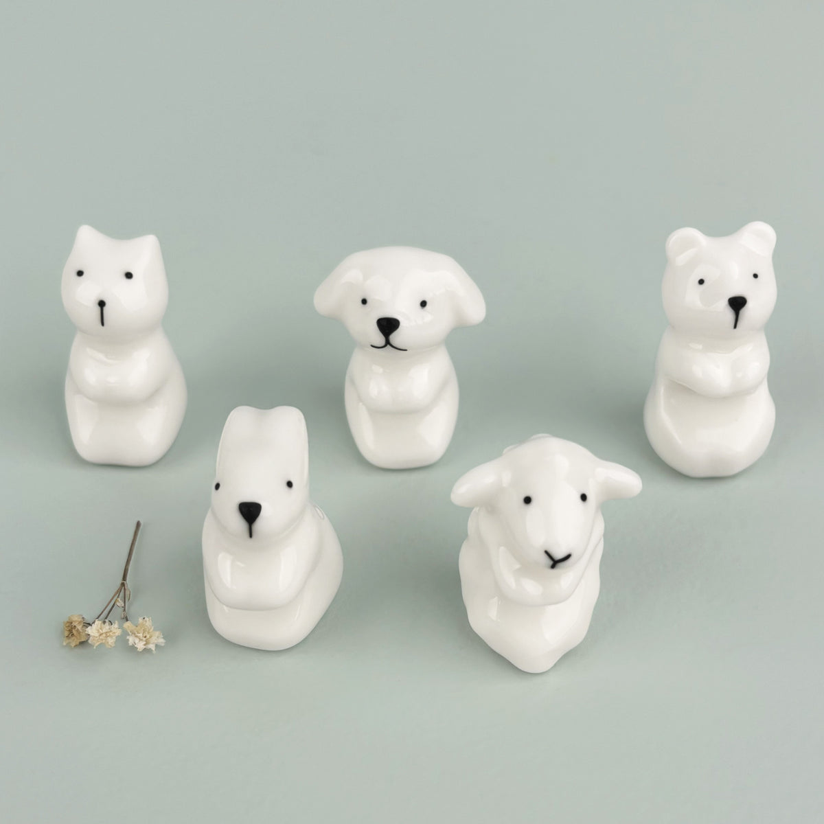 East of India Porcelain Sheep Bowl Charm