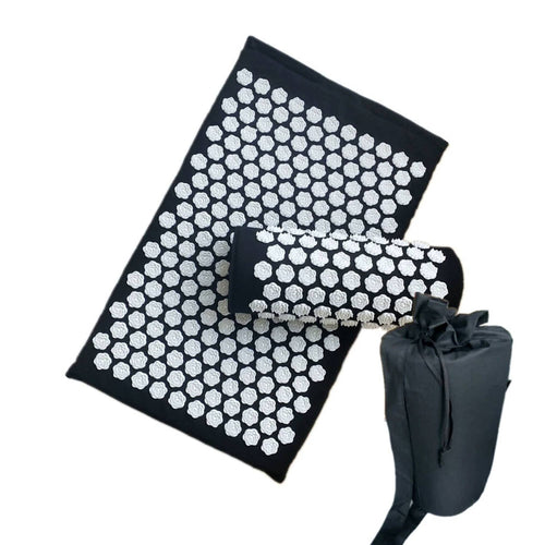 Acupressure Mat & Pillow Set with Carry Bag