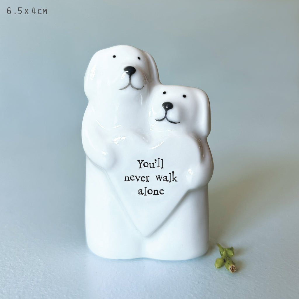 East of India Porcelain Animal Couple Keepsake - Dogs
