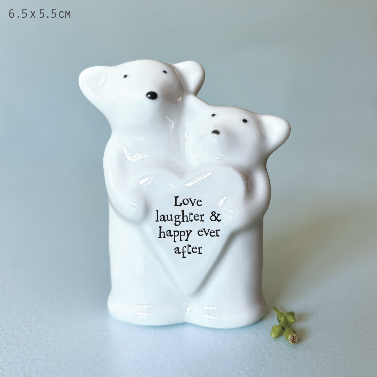 East of India Porcelain Animal Couple Keepsake - Mice