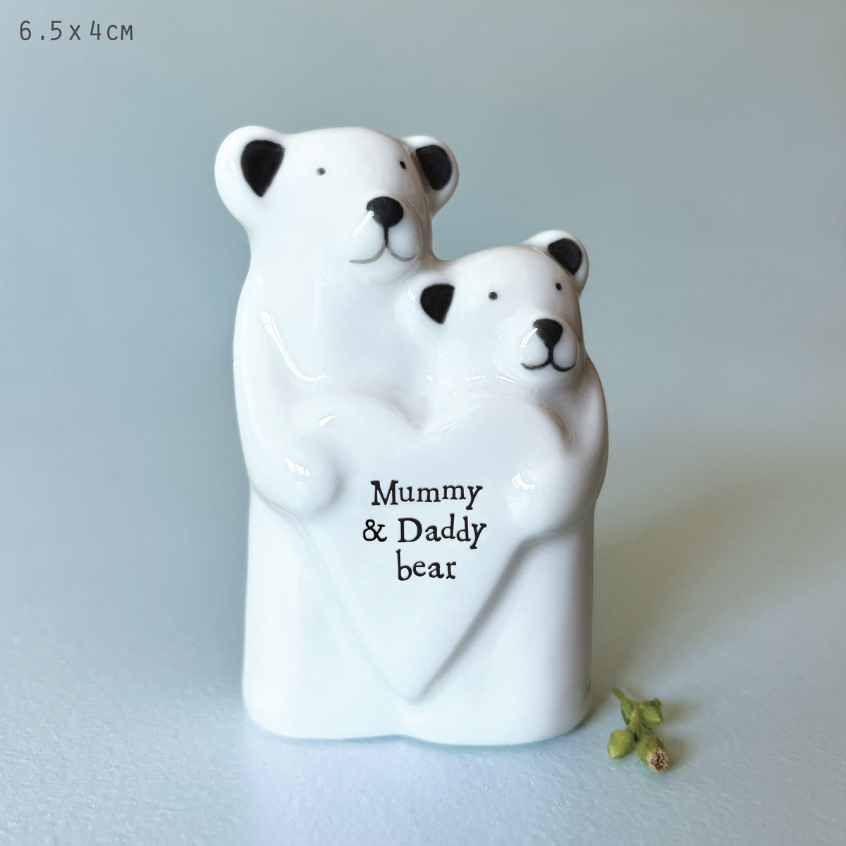 East of India Porcelain Animal Couple Keepsake - Bears