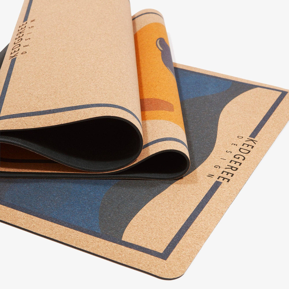 The Playful Dolphin Cork Yoga Mat