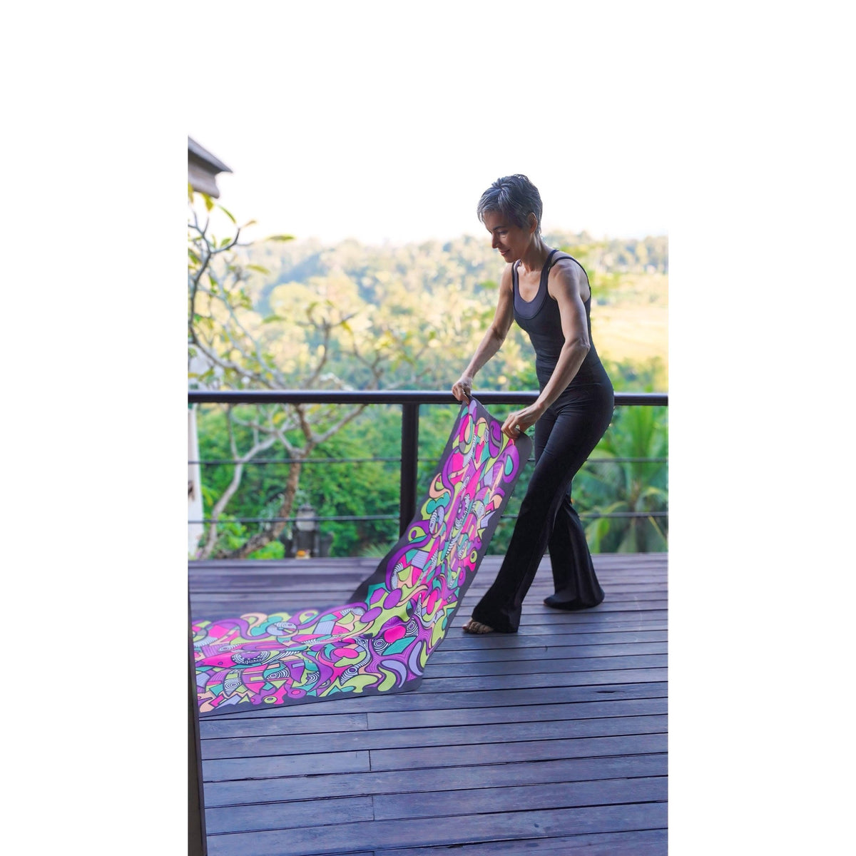 Lightweight Multi-Colour Travel Yoga Mat - Flow
