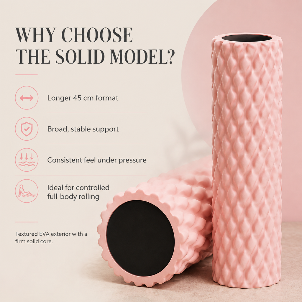 Wave-Textured Foam Roller - 45cm