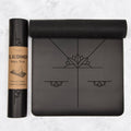 Myga Extra Large Alignment Yoga Mat - Black