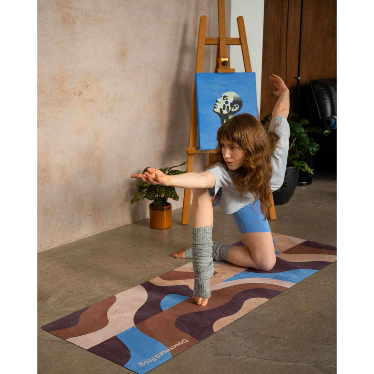 Rocky Patterned Travel Yoga Mat