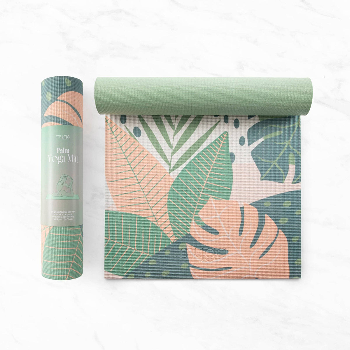 Myga Printed Yoga Mat - Palm