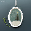 East of India Porcelain Hanging Oval Frame - May you never be too grown up