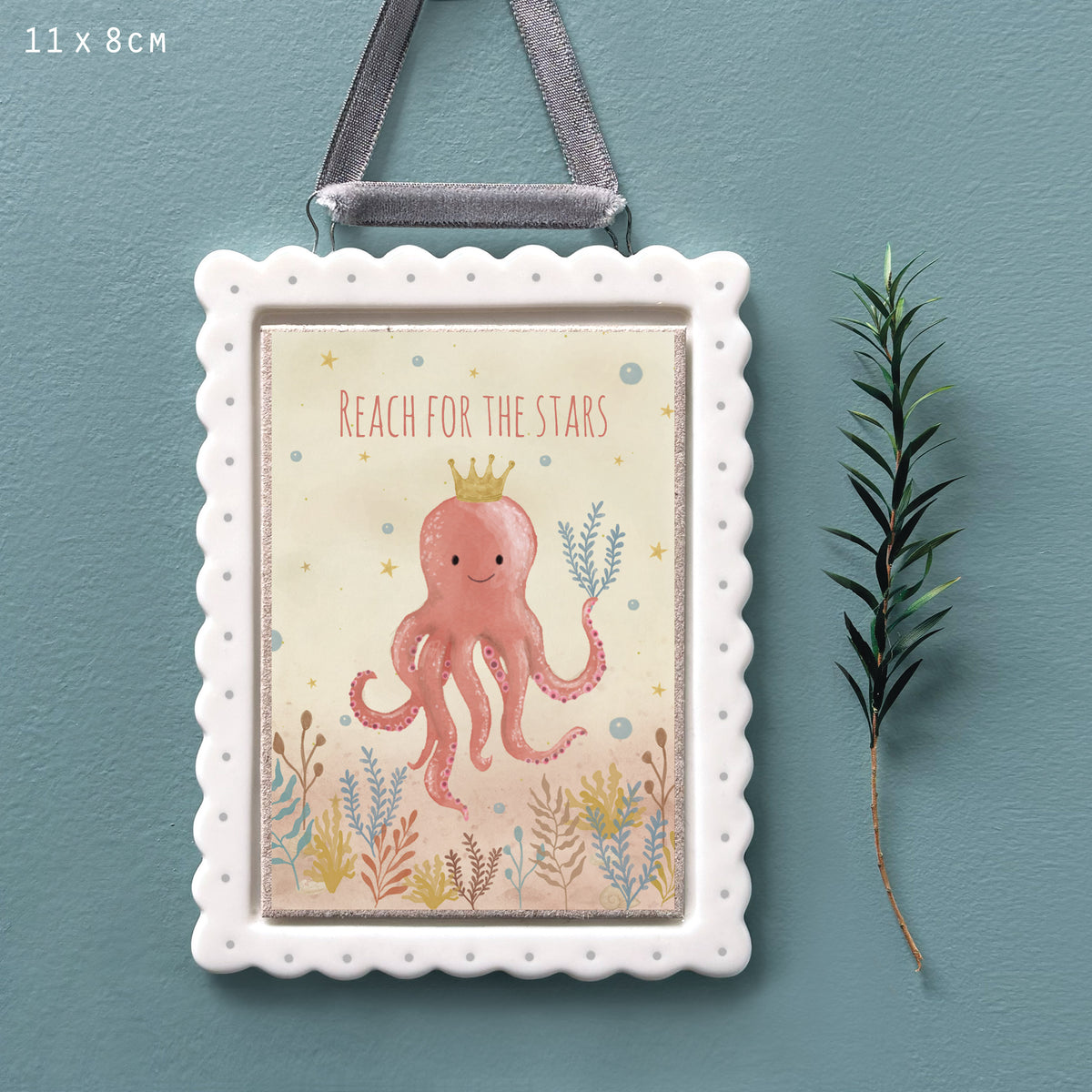 East of India Porcelain Framed Picture - Reach for the stars