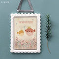 East of India Porcelain Framed Picture - Bad mother puffer