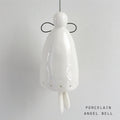 East of India Porcelain Angel Bell Christmas Decoration - Large