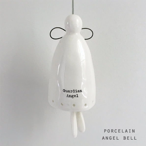 East of India Porcelain Angel Bell - Guardian angel