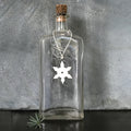 East of India Porcelain Hanging Christmas Decoration - Small snowflake