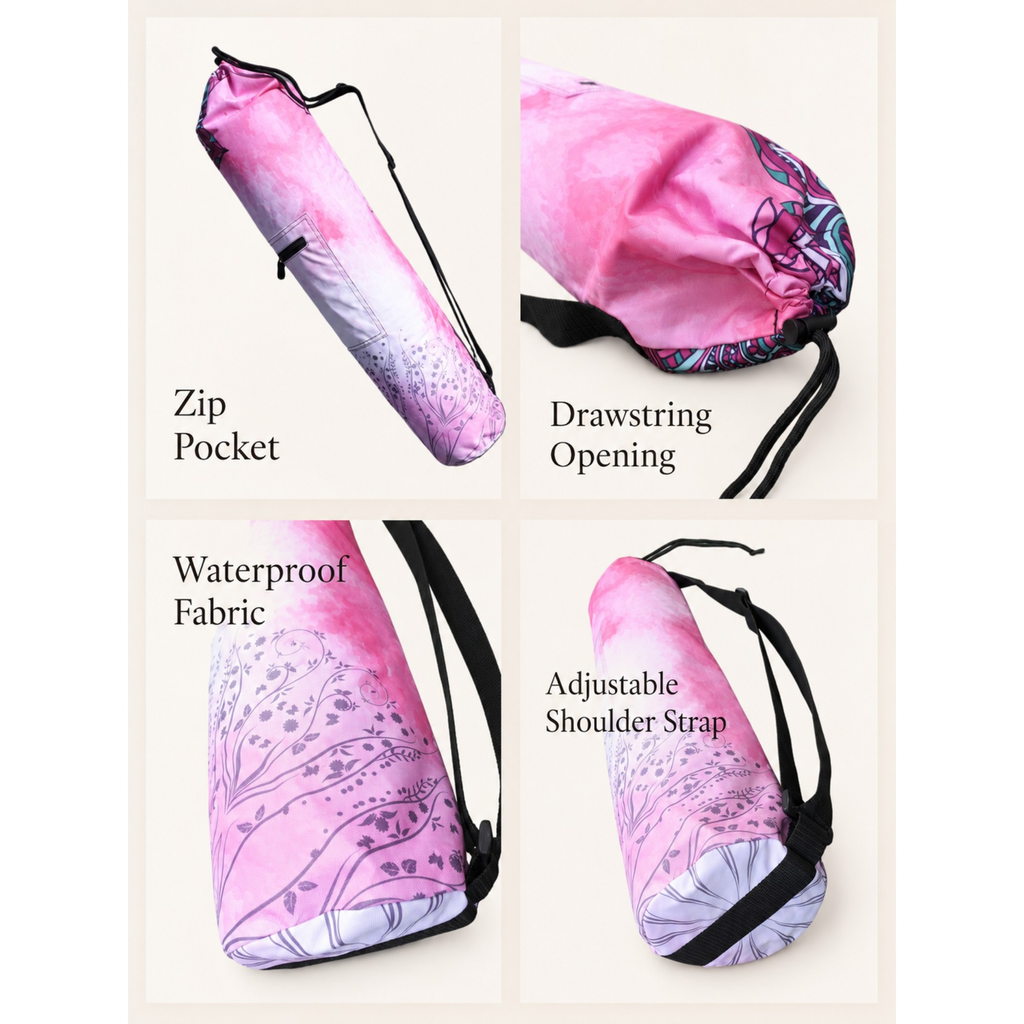 Waterproof Mandala Print Yoga Mat Bag