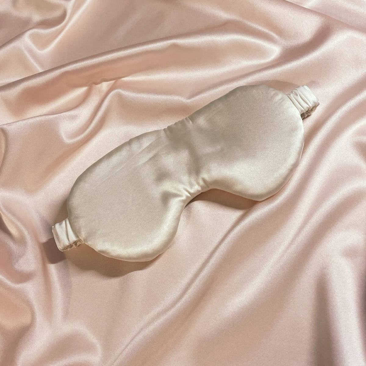 Eliza Mulberry Silk Eye Mask - Ivory