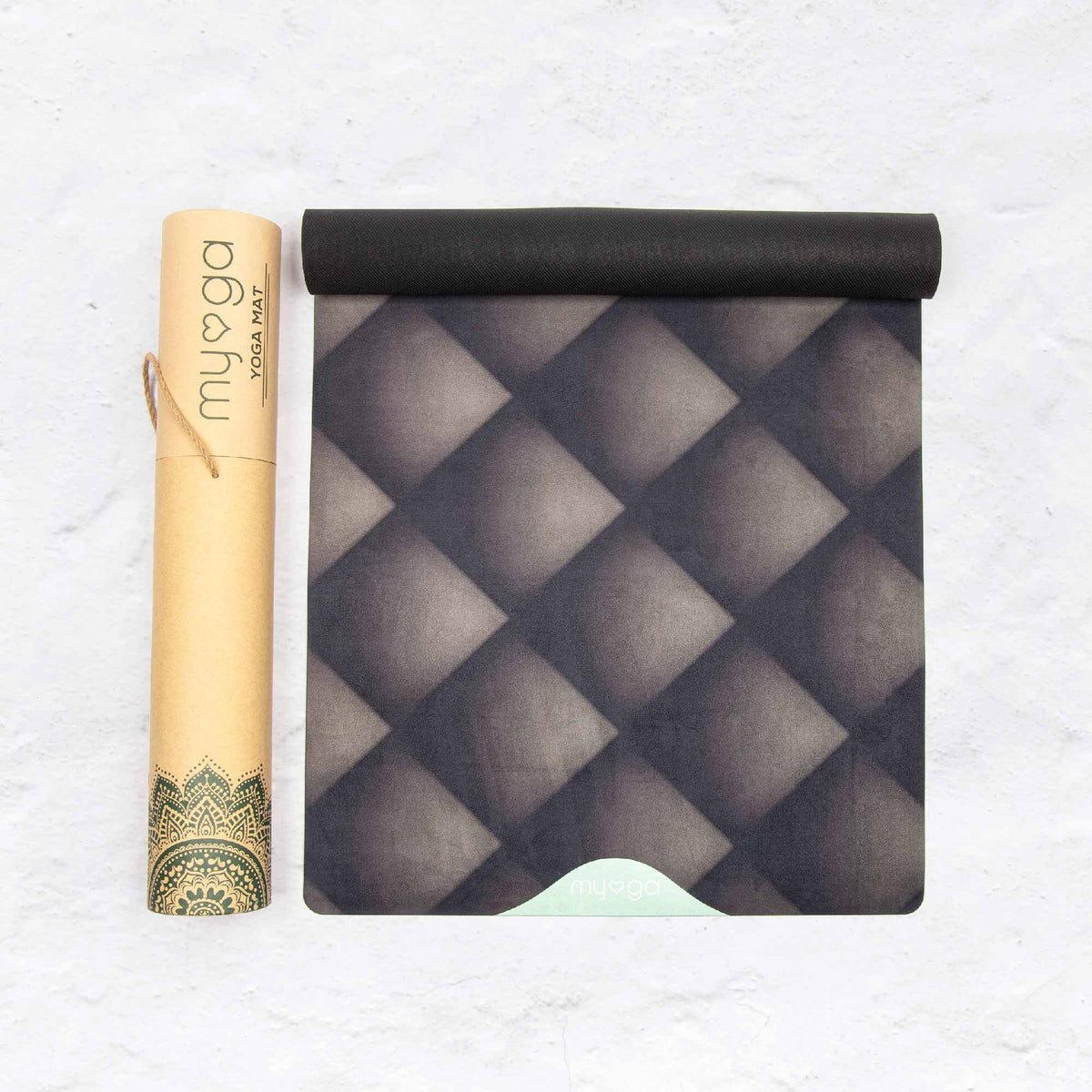 Myga Luxurious Vegan Suede Yoga Mat - Black