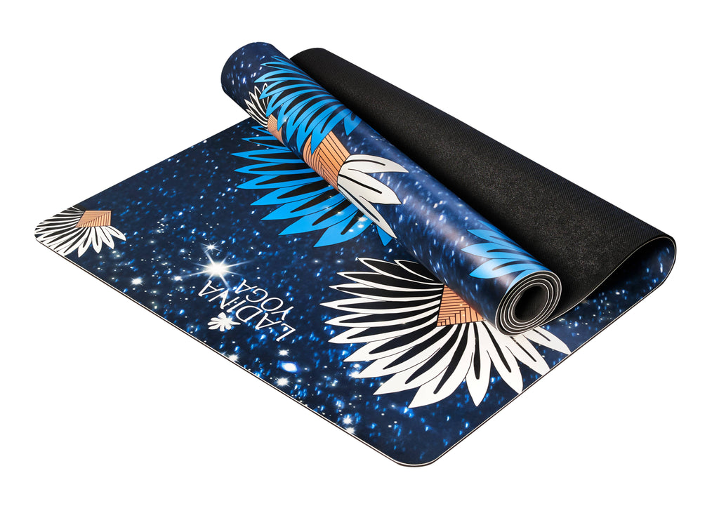 Ultra Grip Sustainable Yoga Mat - Ravinala Blue