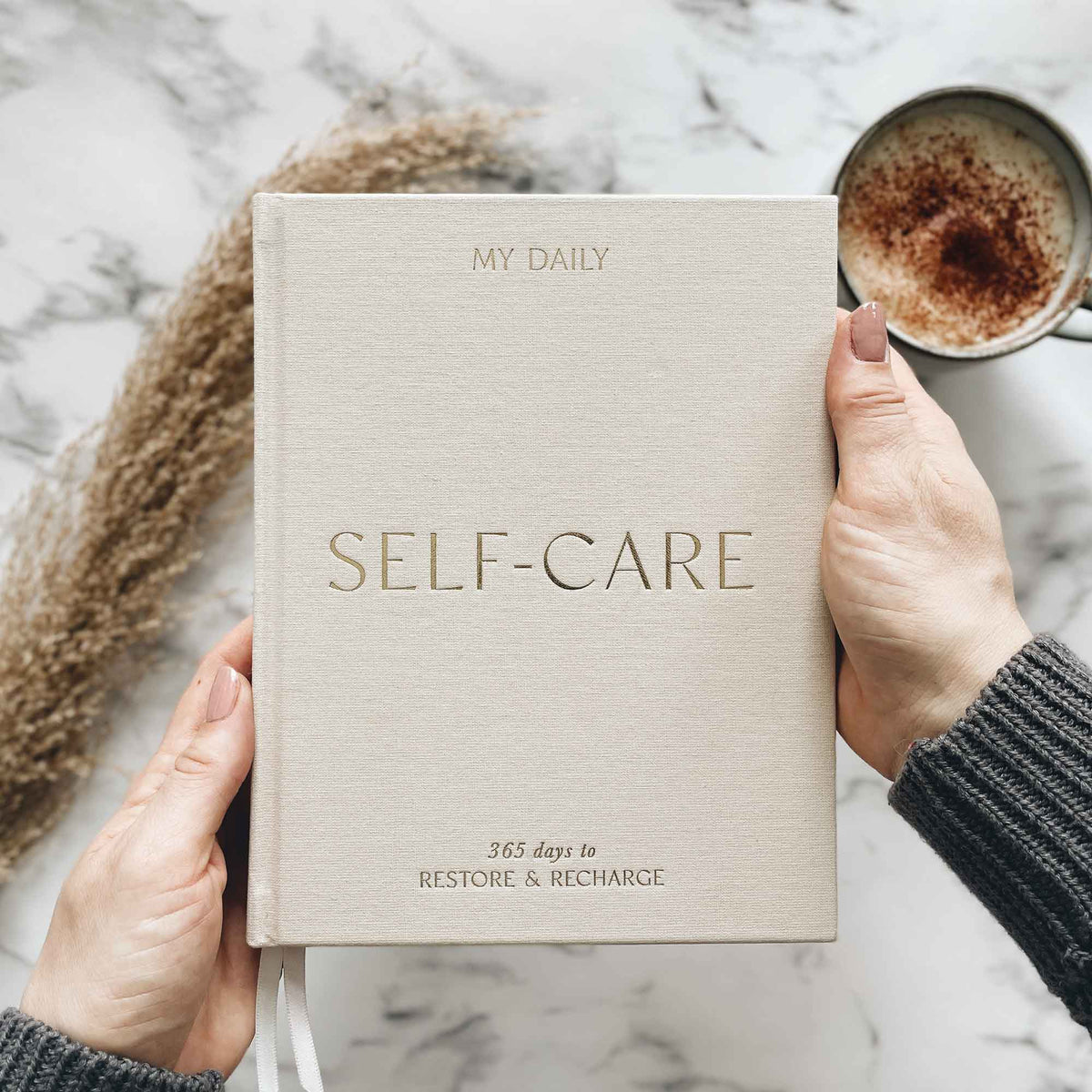 My Daily Self-Care Reflection & Gratitude Journal - Almond