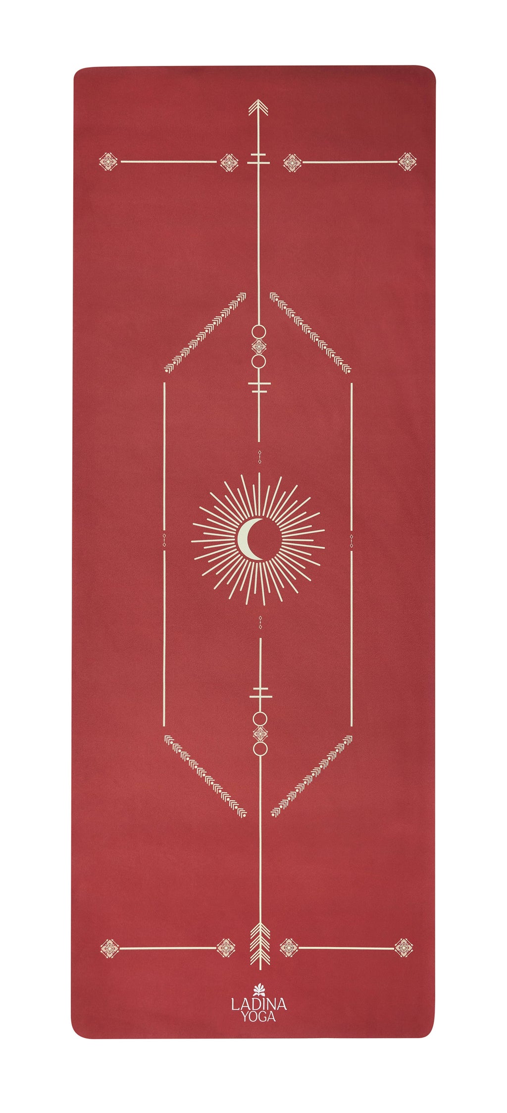 Velvety Red Sustainable Alignment Yoga Mat - Warrior Red