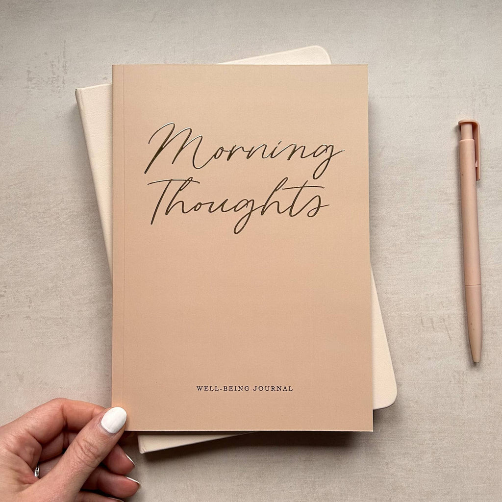 Morning Thoughts Well-Being Journal - Gold Foiled