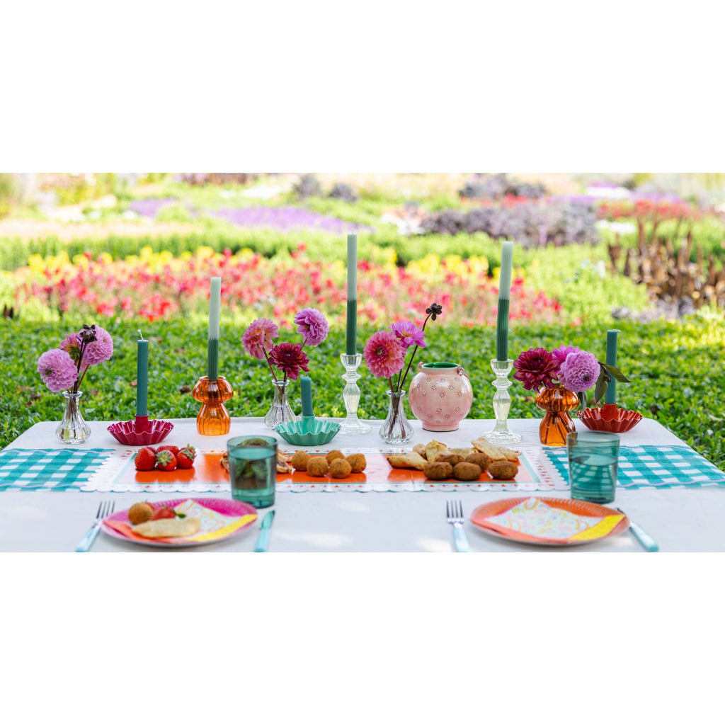 Green Gingham Table Runner - 2m