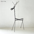 East of India Rusty Wire Standing Reindeer - Large