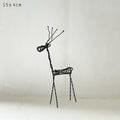 East of India Rusty Wire Standing Reindeer - Small