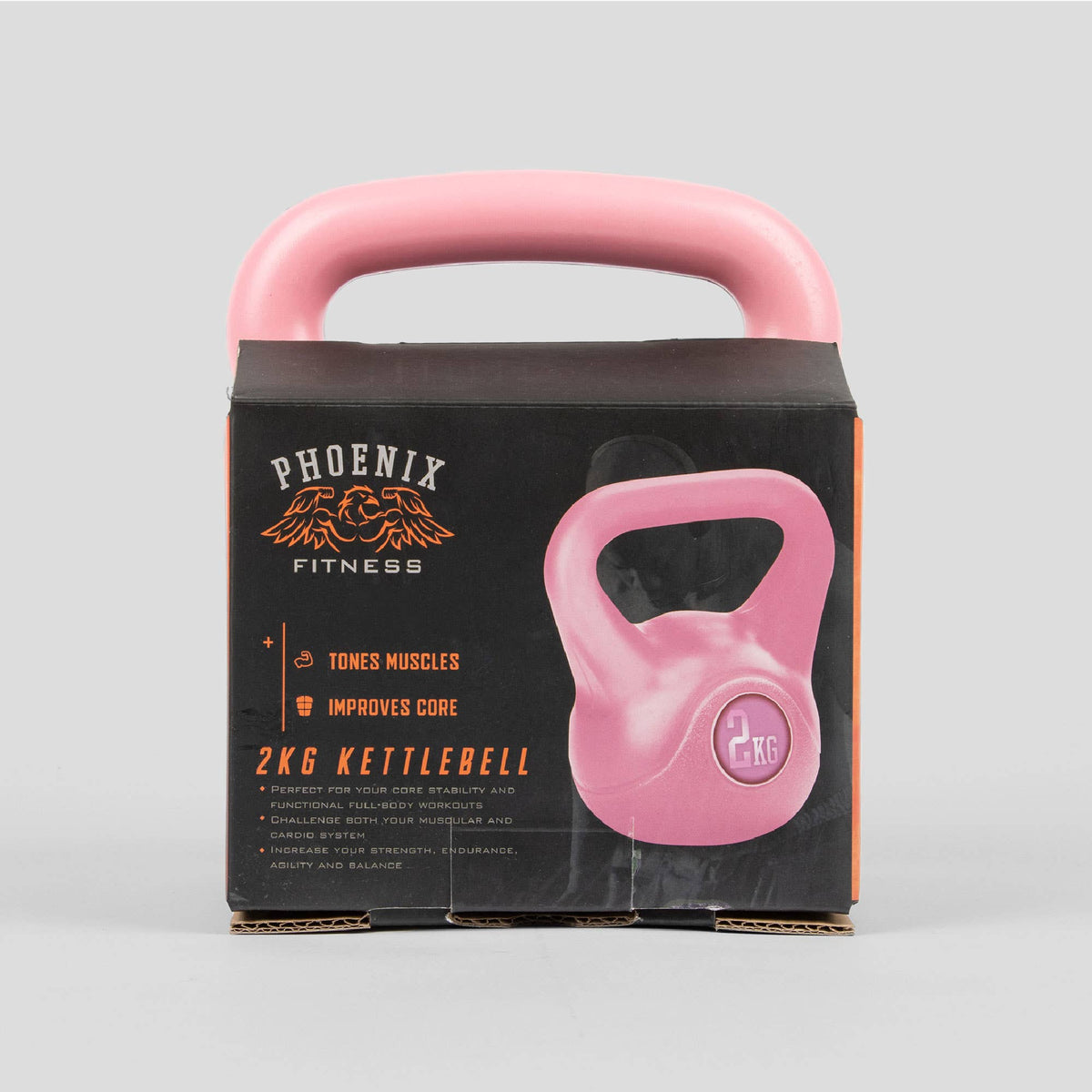 Pink Vinyl Coated Kettlebell
