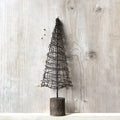 East of India Rusty Wire Cone Christmas Tree - Large