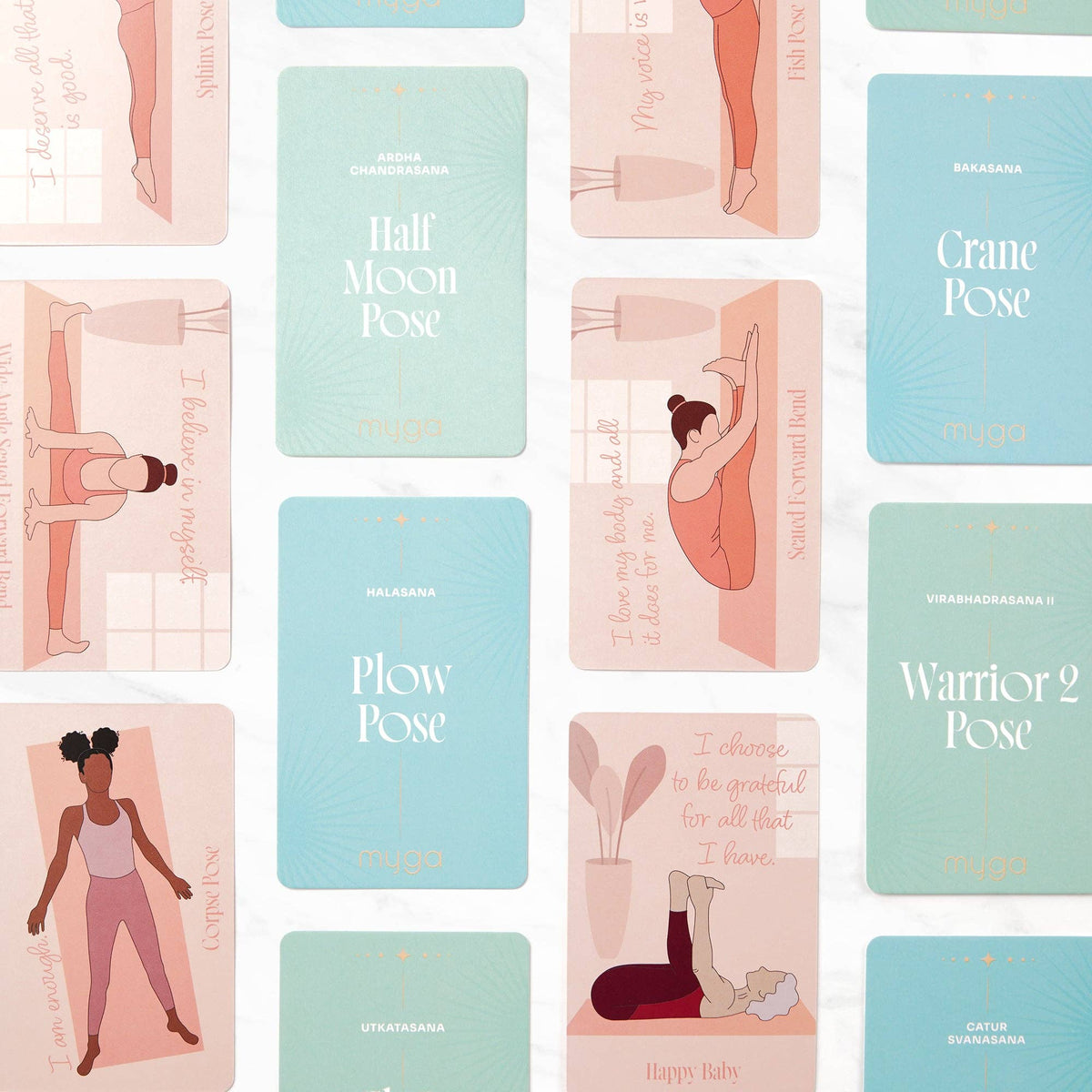 Myga Mini Affirmation Yoga Pose Cards