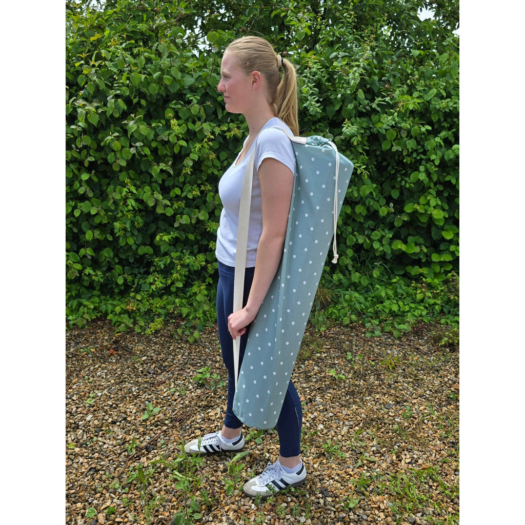 Yoga & Pilates Mat Bag - Dotty Teal