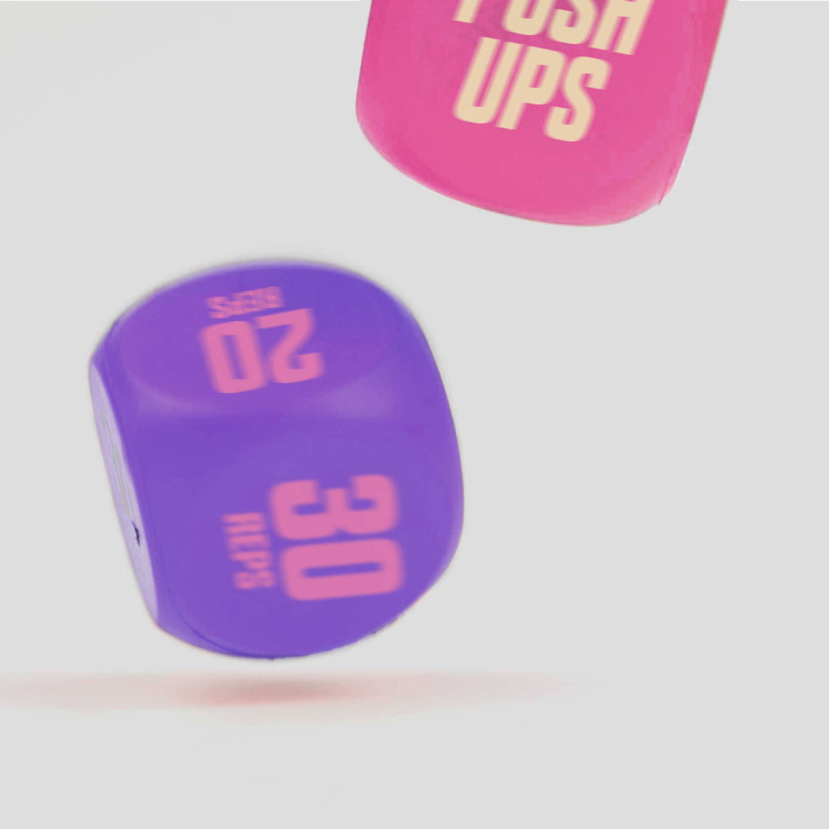 Fitness Routine Exercise Dice - Pink