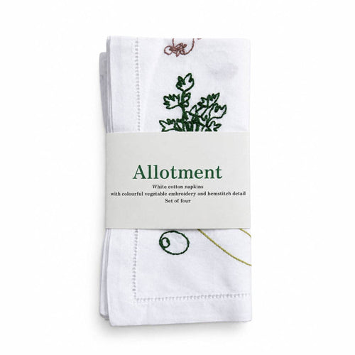 Allotment Embroidered Napkins - Pack of 4