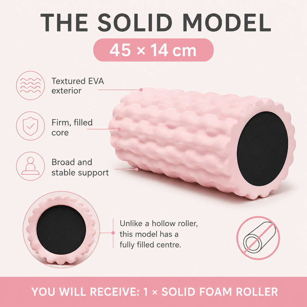 Wave-Textured Foam Roller - 45cm