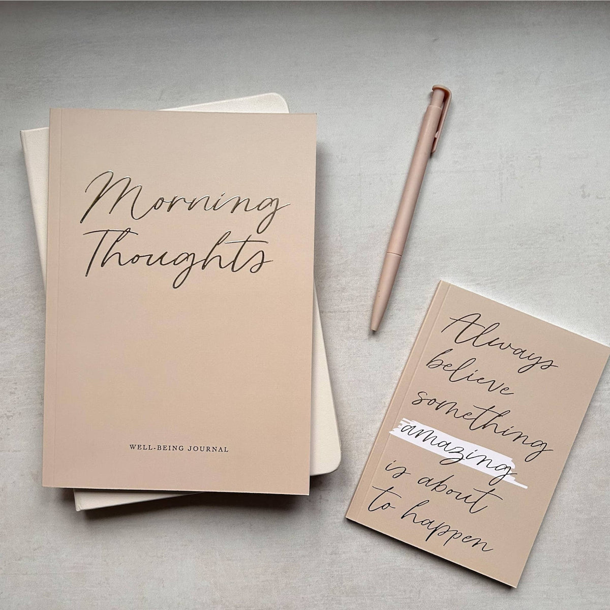 Morning Thoughts Well-Being Journal - Gold Foiled