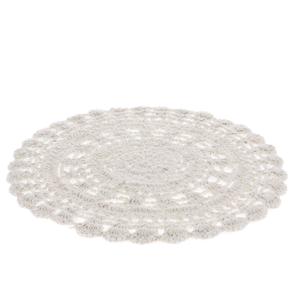 Crochet Placemat - Ivory