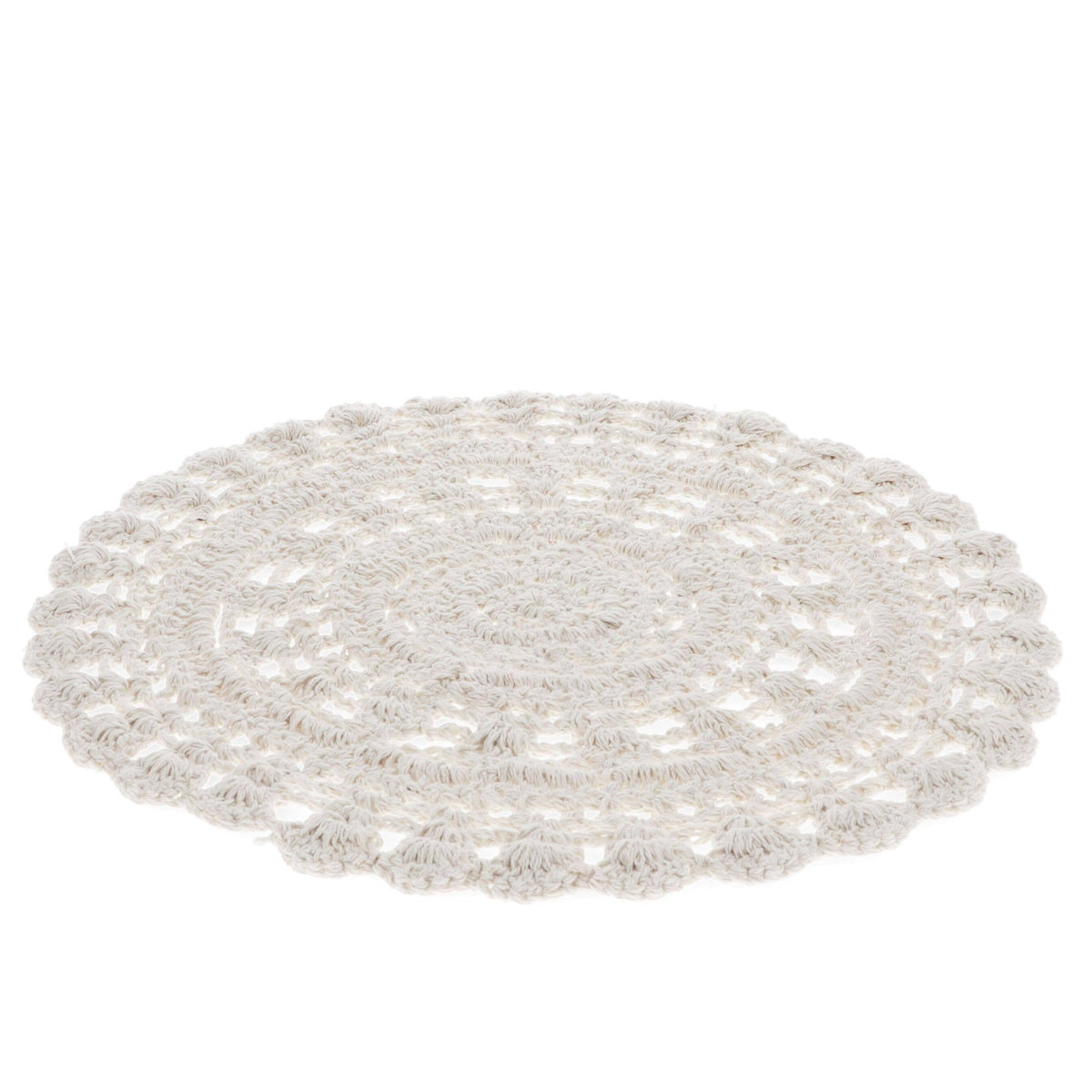 Crochet Placemat - Ivory