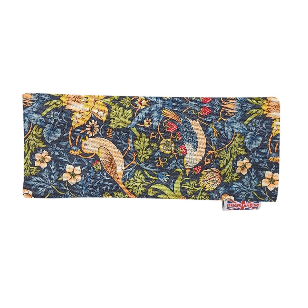 William Morris Eye Pillow - Strawberry Thief Navy