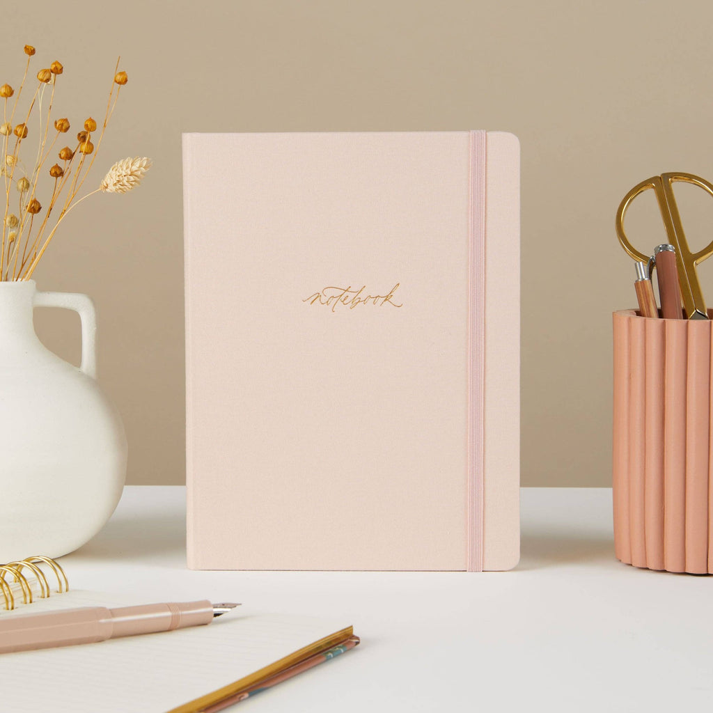 Luxury Cloth Notebook - Blush