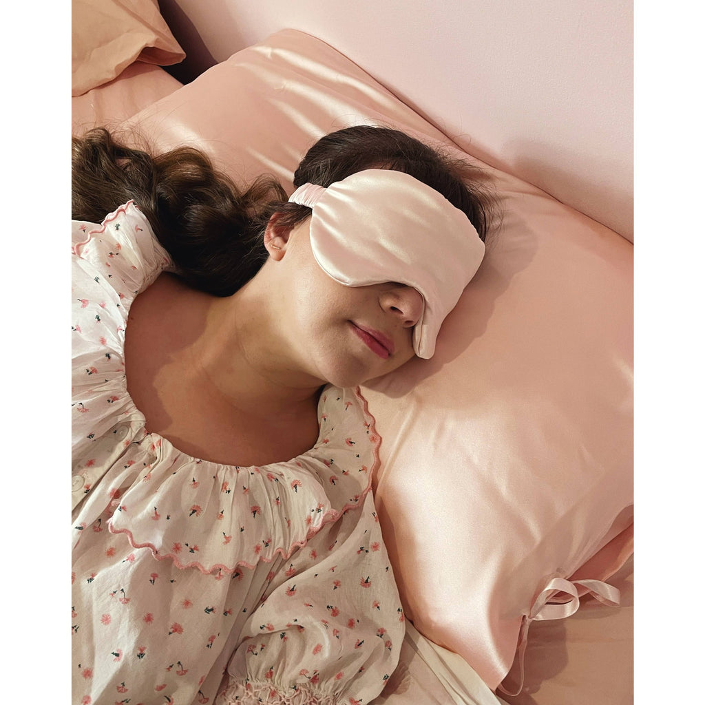 Eliza Mulberry Silk Eye Mask