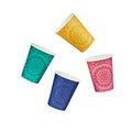 8 Pack Mandala Paper Cups | Diwali Party Supplies UK Disposable Cups 8 Pack Mandala Paper Cups
