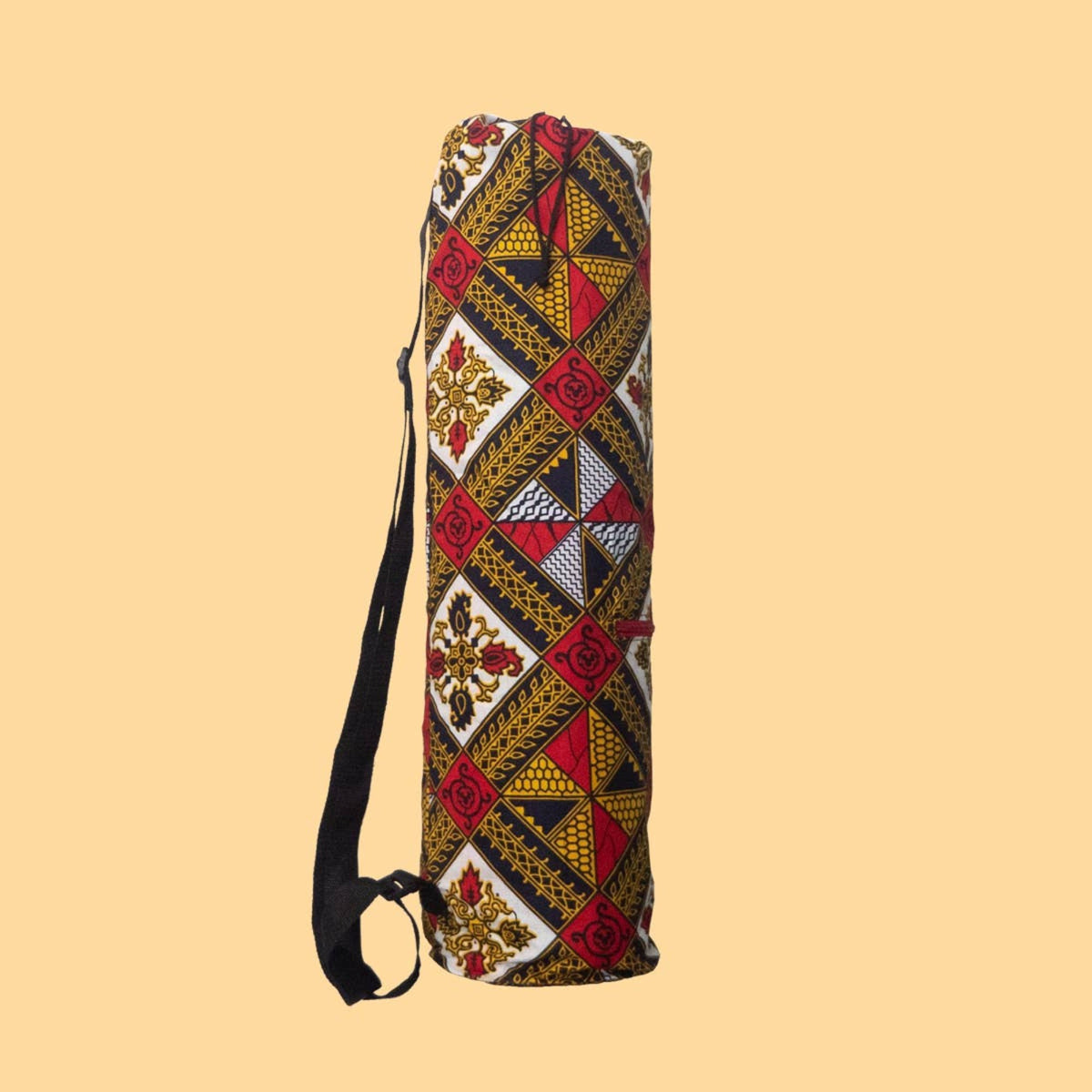 Handmade African Print Yoga Bag - Sunset